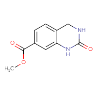 Chemical structure of methyl 2-oxo-1,2,3,4-tetrahydroquinazoline-7-carboxylate - CSSB00051851533