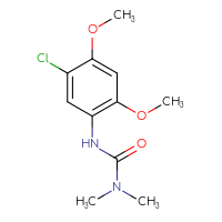 Chemical structure of 1-(5-chloro-2,4-dimethoxyphenyl)-3,3-dimethylurea - CSSB00000625473
