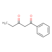 Chemical structure of 1-phenylpentane-1,3-dione - CSSB00000752372