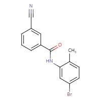 Chemical structure of N-(5-bromo-2-methylphenyl)-3-cyanobenzamide - CSSB00000797173