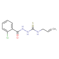 Chemical structure of 2-chloro-N-{[(prop-2-en-1-yl)carbamothioyl]amino}benzamide - CSSB00020600257