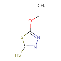 Chemical structure of 5-ethoxy-1,3,4-thiadiazole-2-thiol - CSSB00016110681