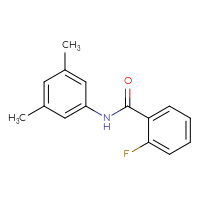 Chemical structure of N-(3,5-dimethylphenyl)-2-fluorobenzamide - CSSB00000582377