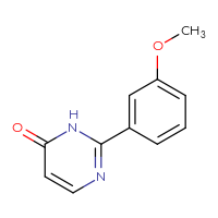 Chemical structure of 2-(3-methoxyphenyl)-3,4-dihydropyrimidin-4-one - CSSB00011331867
