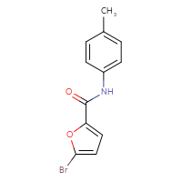 Chemical structure of 5-bromo-N-(4-methylphenyl)furan-2-carboxamide - CSSB00000153936