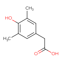 Chemical structure of 2-(4-hydroxy-3,5-dimethylphenyl)acetic acid - CSSB00000099080