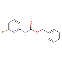 Chemical structure of benzyl N-(6-fluoropyridin-2-yl)carbamate - CSSB00012362447