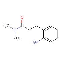 Chemical structure of 3-(2-aminophenyl)-N,N-dimethylpropanamide - CSSB00011289568