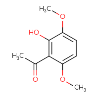 Chemical structure of 1-(2-hydroxy-3,6-dimethoxyphenyl)ethan-1-one - CSSB00000040604