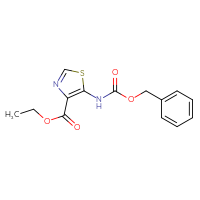 Chemical structure of ethyl 5-{[(benzyloxy)carbonyl]amino}-1,3-thiazole-4-carboxylate - CSSB21415984777