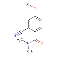 Chemical structure of 2-cyano-4-methoxy-N,N-dimethylbenzamide - CSSB00053917057