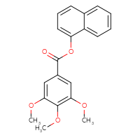 Chemical structure of naphthalen-1-yl 3,4,5-trimethoxybenzoate - CSSB00046143104