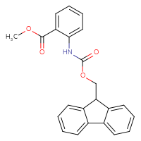 Chemical structure of methyl 2-({[(9H-fluoren-9-yl)methoxy]carbonyl}amino)benzoate - CSSB00011866318