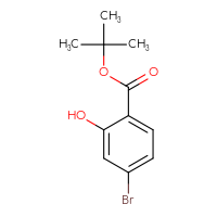 Chemical structure of tert-butyl 4-bromo-2-hydroxybenzoate - CSSB00011942602