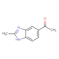 Chemical structure of 1-(2-methyl-1H-1,3-benzodiazol-5-yl)ethan-1-one - CSSB00102633094