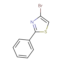 Chemical structure of 4-bromo-2-phenyl-1,3-thiazole - CSSB00012360351