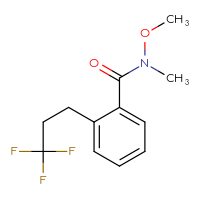 Chemical structure of N-methoxy-N-methyl-2-(3,3,3-trifluoropropyl)benzamide - CSSB02004401409