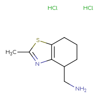 Chemical structure of 1-(2-methyl-4,5,6,7-tetrahydro-1,3-benzothiazol-4-yl)methanamine dihydrochloride - CSSB00160469333