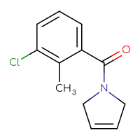 Chemical structure of 1-(3-chloro-2-methylbenzoyl)-2,5-dihydro-1H-pyrrole - CSSB01992156751