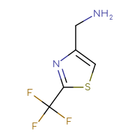 Chemical structure of 1-[2-(trifluoromethyl)-1,3-thiazol-4-yl]methanamine - CSSB00011998923