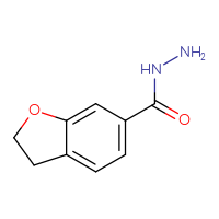 Chemical structure of 2,3-dihydro-1-benzofuran-6-carbohydrazide - CSSB05107521596