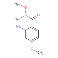 Chemical structure of 2-amino-N,4-dimethoxy-N-methylbenzamide - CSSB00000717130