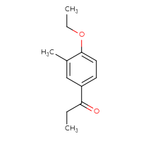 Chemical structure of 1-(4-ethoxy-3-methylphenyl)propan-1-one - CSSB00009844370