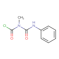 Chemical structure of N-methyl-N-(phenylcarbamoyl)carbamoyl chloride - CSSB00010492607