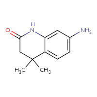 Chemical structure of 7-amino-4,4-dimethyl-1,2,3,4-tetrahydroquinolin-2-one - CSSB00009957055
