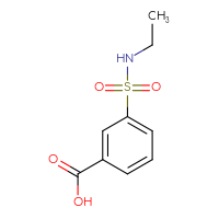 Chemical structure of 3-(ethylsulfamoyl)benzoic acid - CSSB00000169653
