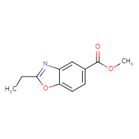 Chemical structure of methyl 2-ethyl-1,3-benzoxazole-5-carboxylate - CSSB00000068973