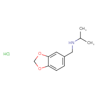 Chemical structure of [(2H-1,3-benzodioxol-5-yl)methyl](propan-2-yl)amine hydrochloride - CSSB00015183898