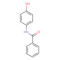 Chemical structure of N-(4-hydroxyphenyl)benzamide - CSSB00000260675