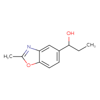 Chemical structure of 1-(2-methyl-1,3-benzoxazol-5-yl)propan-1-ol - CSSB03551569677