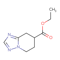 Chemical structure of ethyl 5H,6H,7H,8H-[1,2,4]triazolo[1,5-a]pyridine-7-carboxylate - CSSB00033698243