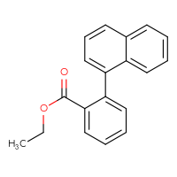 Chemical structure of ethyl 2-(naphthalen-1-yl)benzoate - CSSB01402449989