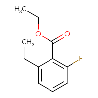 Chemical structure of ethyl 2-ethyl-6-fluorobenzoate - CSSB03552016129