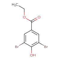 Chemical structure of ethyl 3,5-dibromo-4-hydroxybenzoate - CSSB00010164392