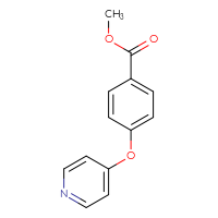 Chemical structure of methyl 4-(pyridin-4-yloxy)benzoate - CSSB00005837424
