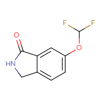 Chemical structure of 6-(difluoromethoxy)-2,3-dihydro-1H-isoindol-1-one - CSSB00009864458