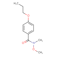 Chemical structure of N-methoxy-N-methyl-4-propoxybenzamide - CSSB00000257992