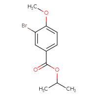 Chemical structure of propan-2-yl 3-bromo-4-methoxybenzoate - CSSB00000240844