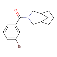 Chemical structure of 3-(3-bromobenzoyl)-3-azatricyclo[3.3.1.0¹,⁵]nonane - CSSB06975959623