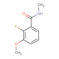 Chemical structure of 2-fluoro-3-methoxy-N-methylbenzamide - CSSB00015262380