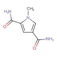 Chemical structure of 1-methyl-1H-pyrrole-2,4-dicarboxamide - CSSB00016198042