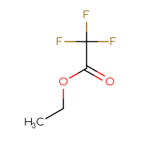 Chemical structure of ethyl 2,2,2-trifluoroacetate - CSSB00000210156