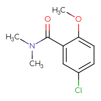 Chemical structure of 5-chloro-2-methoxy-N,N-dimethylbenzamide - CSSB00000159660
