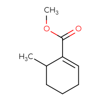 Chemical structure of methyl 6-methylcyclohex-1-ene-1-carboxylate - CSSB06655931146