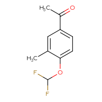 Chemical structure of 1-[4-(difluoromethoxy)-3-methylphenyl]ethan-1-one - CSSB00013312746