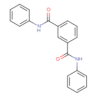 Chemical structure of N1,N3-diphenylbenzene-1,3-dicarboxamide - CSSB00046161597
